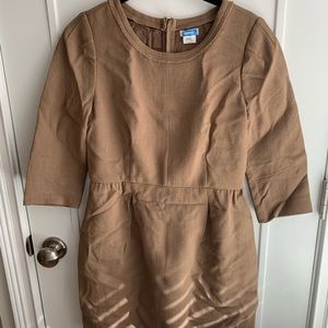 Brown structured Jcrew dress